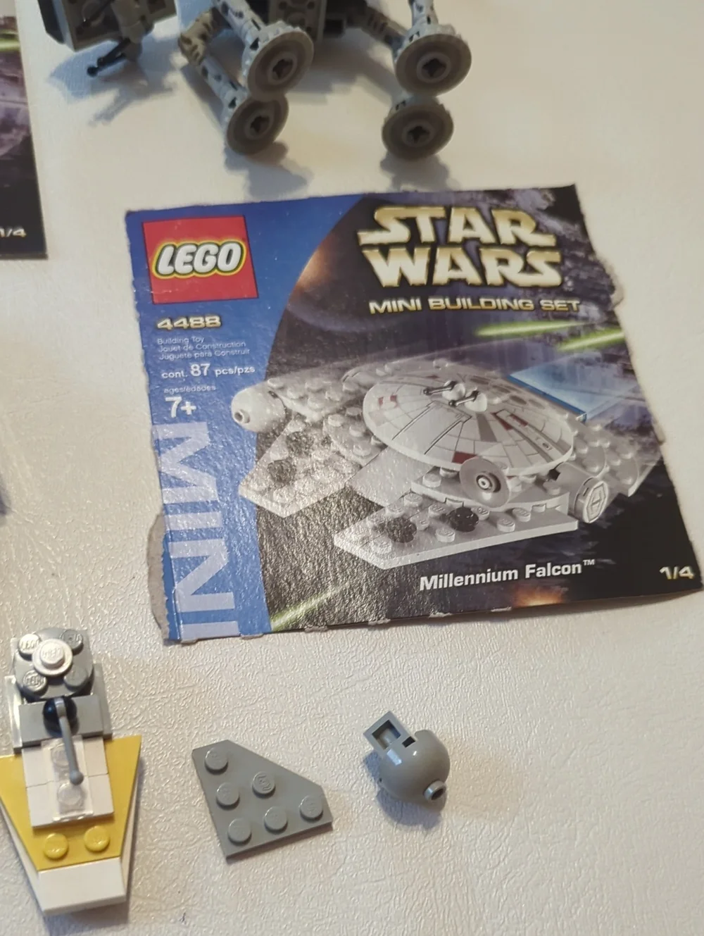 Star Wars Lego Bundle At-At And Millennium Falcon Mini Building Set 4489 4488